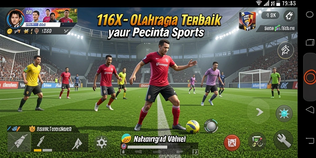 Gameplay menarik dari 116X yang menunjukkan aksi olahraga.