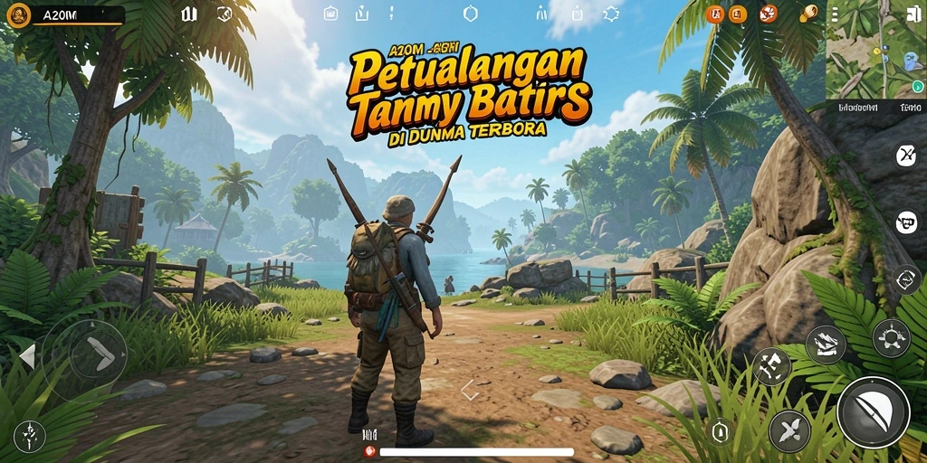 Tangkapan layar menampilkan aksi seru di dunia terbuka A200M.