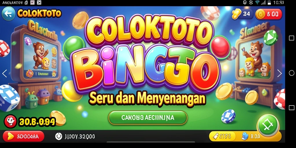 Tampilan menarik dari gameplay Bingo COLOKTOTO yang seru.