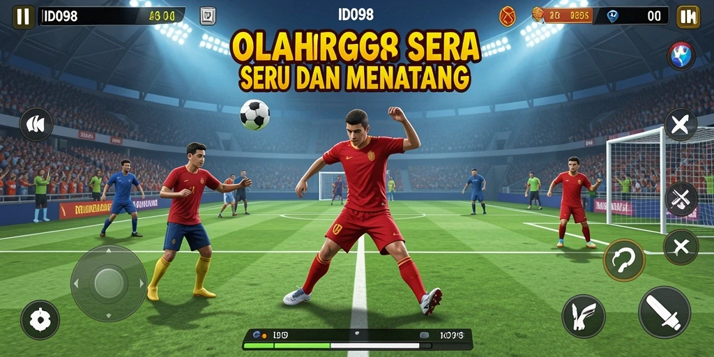 Screenshot ID098 menampilkan aksi seru dalam pertandingan olahraga.