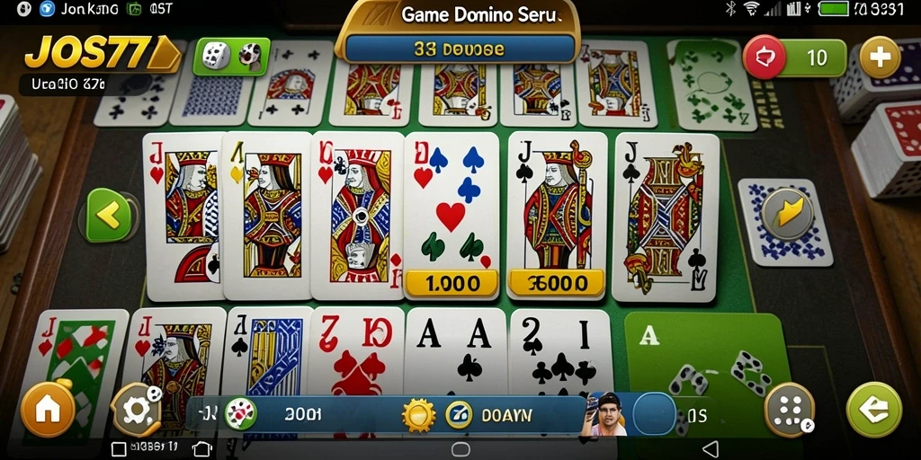 Tampilan utama JOS77 dengan gameplay seru dan interaktif.