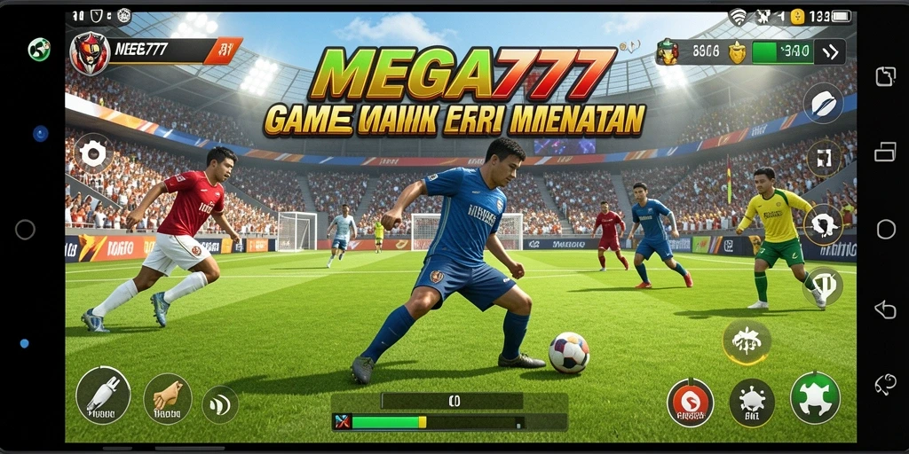 Tangkapan layar gameplay <strong>MEGA777</strong> menampilkan aksi seru dalam pertandingan olahraga.