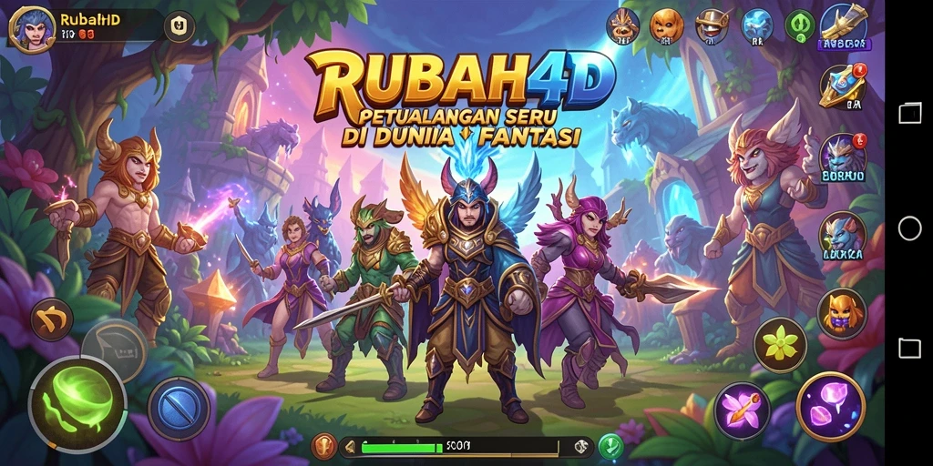 Tampilan gameplay RUBAH4D dengan petualangan seru dan visual menakjubkan.